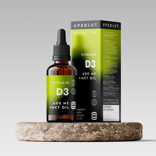 Liquid VitaD3 600 IU, Витамин D3 600 МЕ (жидкий), 30 мл